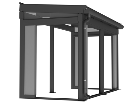 Glasunterbau Schiebe-System