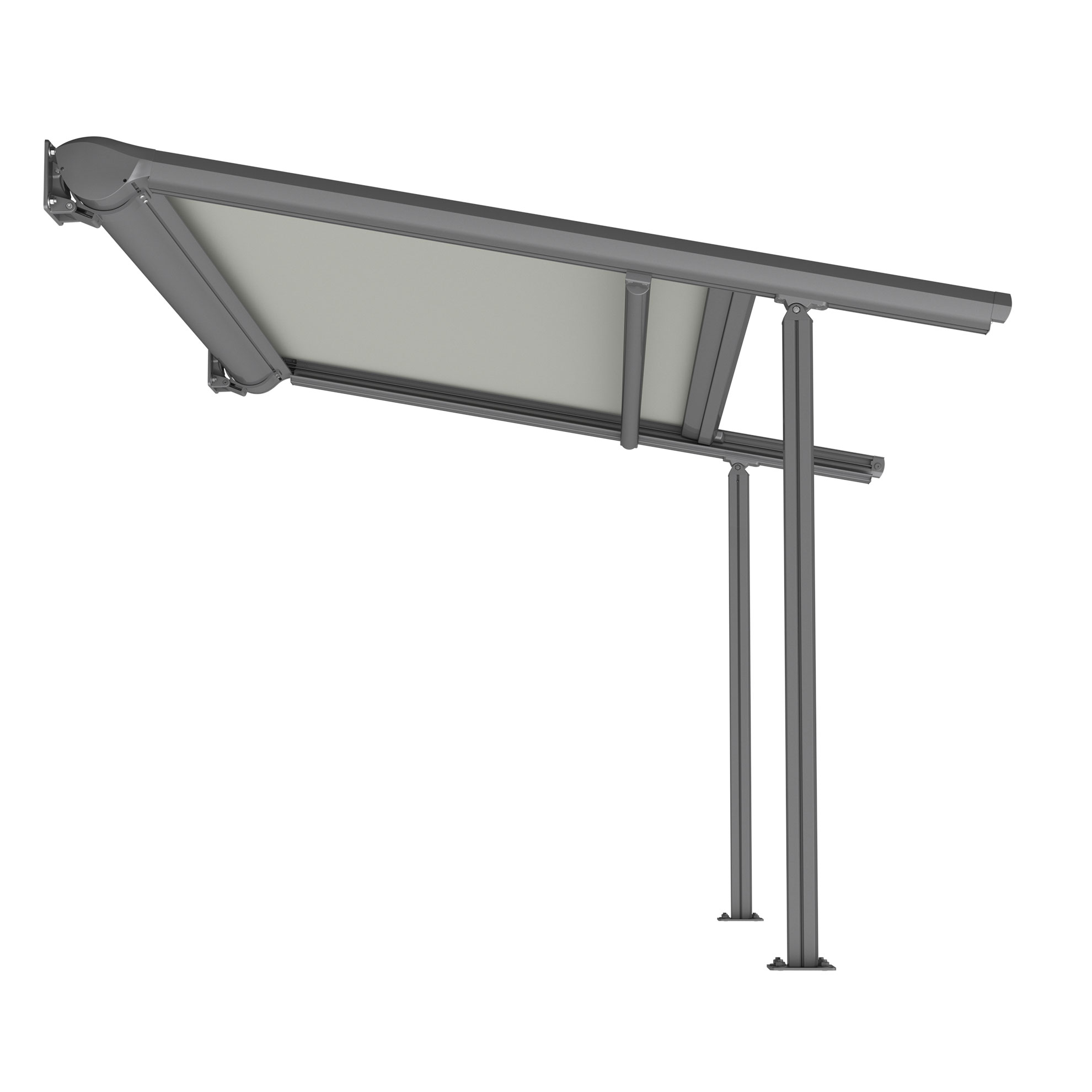 WOUNDWO Renderings Pergolamarkisen Pergo-Line